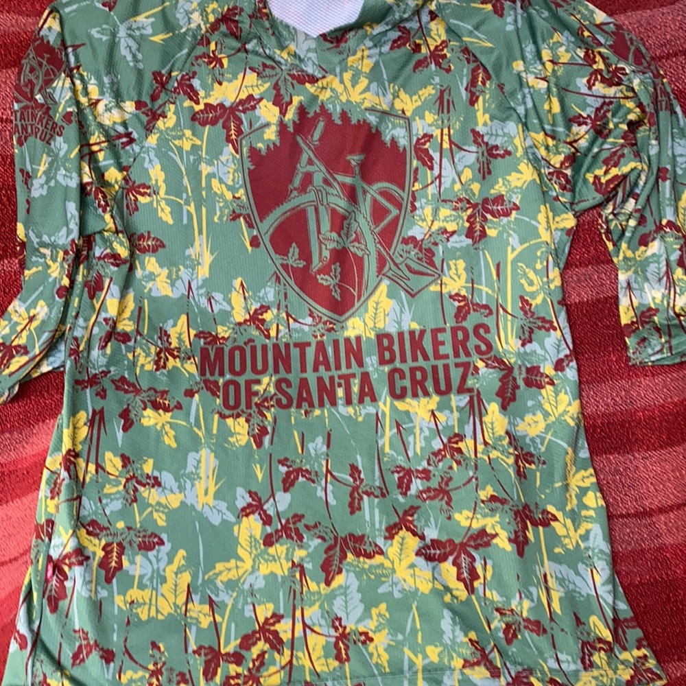 MOUNTAIN BIKERS OF SANTA CRUZ CALIFORNIA JERSEY SZ LARGE